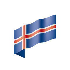 Iceland flag, vector illustration