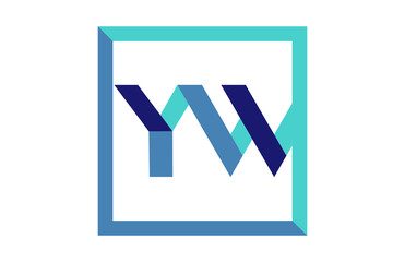 YW Square Ribbon Letter Logo