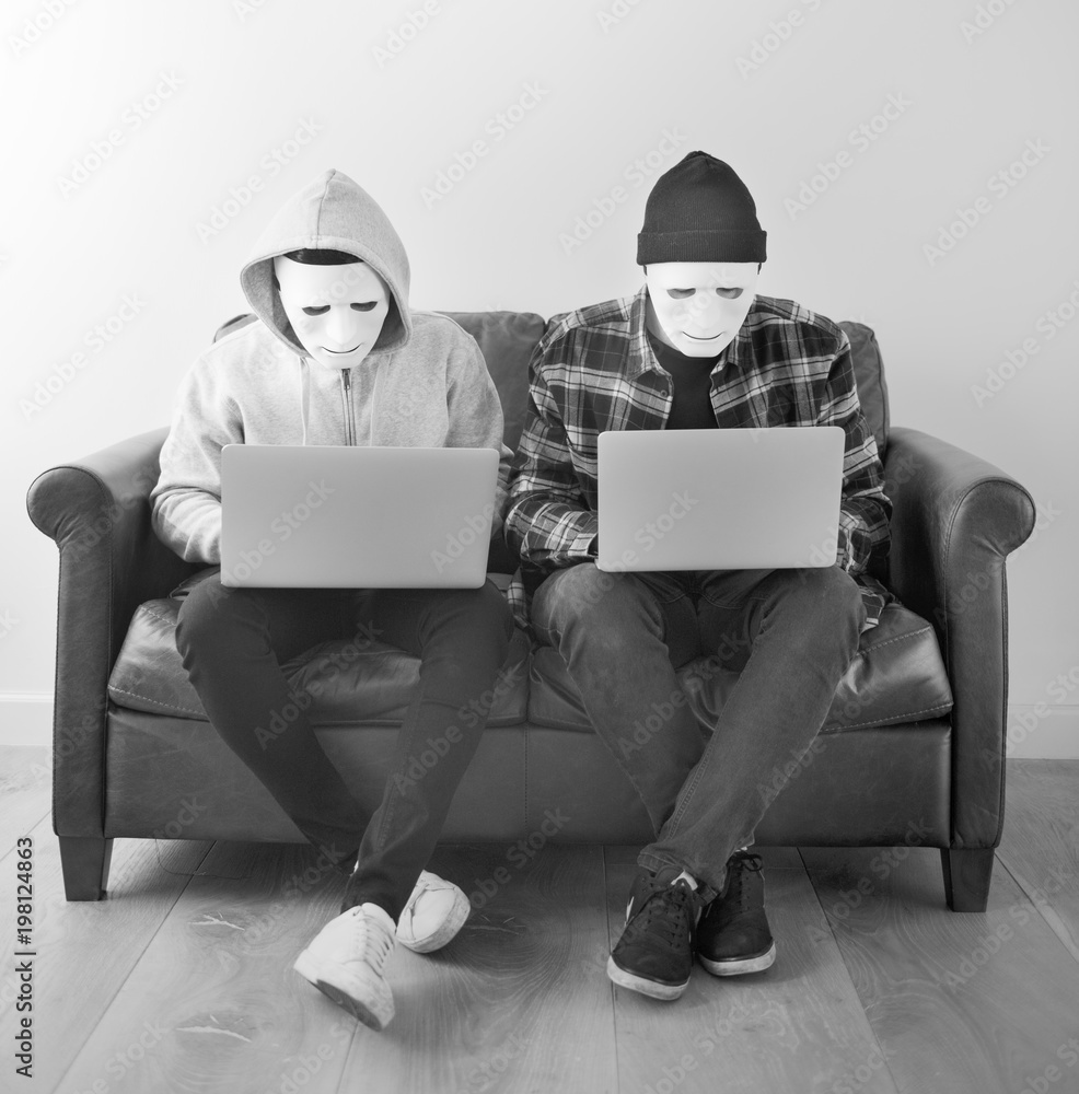 Aufkleber computer hacker and cyber crime