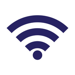 Wifi isolated vector icon on white background