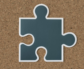 Jigsaw puzzle piece strategy icon