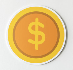 United state dollar currency exchange icon