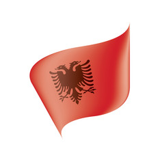 Albania flag, vector illustration