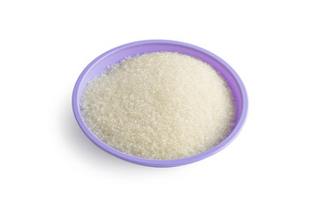 Sugar on a plate