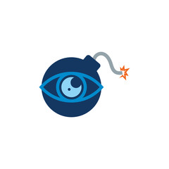 Eye Bomb Logo Icon Design