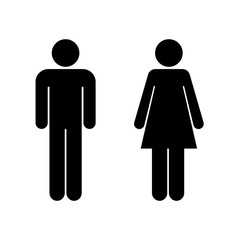 male symbol and female symbol isolated vector