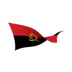 Angola flag, vector illustration