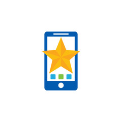 Mobile Star Logo Icon Design