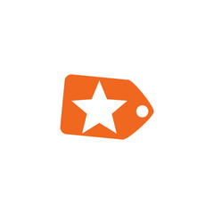 Label Star Logo Icon Design