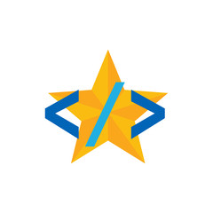 Code Star Logo Icon Design