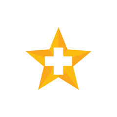 Medical Star Logo Icon Design