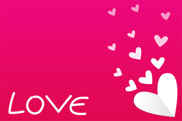heart and love text, valentine's day background