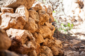 A bunch of stones.