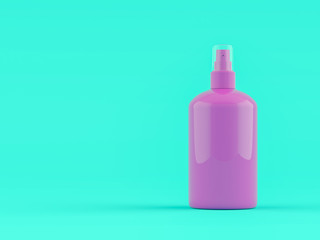 violet lotion bottle with copy space for your text