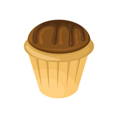 Delicious Chocolate Pudding Illustration