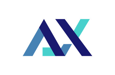 AX Ribbon Letter Logo