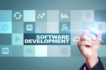 Software development. Applications APPS for business. Programming.