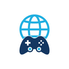 Globe Game Logo Icon Design
