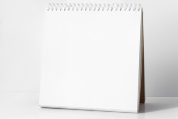 notebook on white background