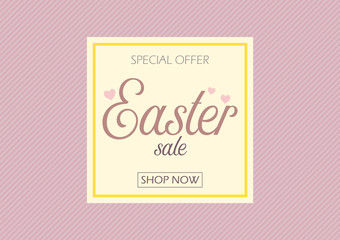 Easter sale banner