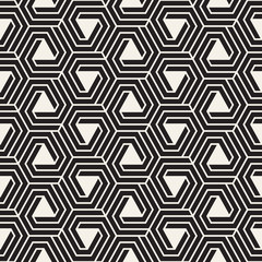 Vector seamless lattice pattern. Modern stylish texture with monochrome trellis. Repeating geometric grid. Simple design background...