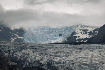 Vatnajökull glacier on a cloudy day