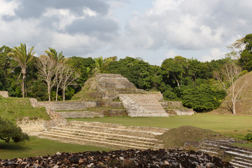Ruins of the ancient Mayan archaeological site Altun Ha, Belize
