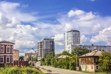 City center of Kurgan, Russia.
