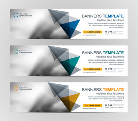 Abstract Web banner design background or header Templates