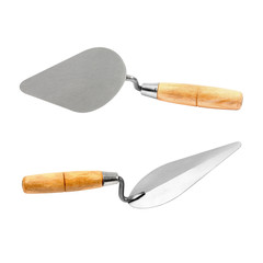 Trowel on isolated white background