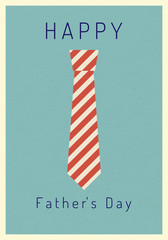 Happy fathers day card vintage Minimalist retro poster