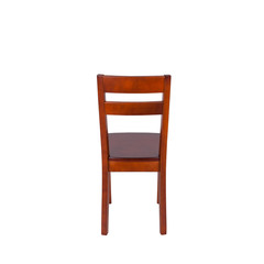 wooden chair isolated on white background
