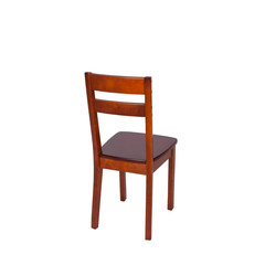 wooden chair isolated on white background