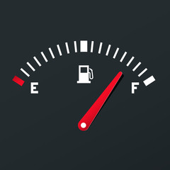 Fuel Icon. Vector Gas Dashboard.