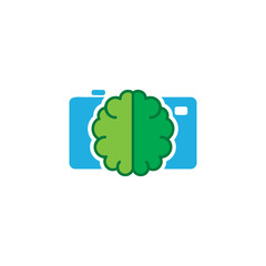 Brain Camera Logo Icon Design