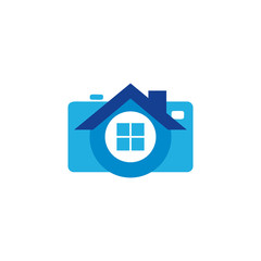 House Camera Logo Icon Design