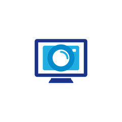 Computer Camera Logo Icon Design