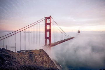 Fotobehang Golden Gate Bridge De Golden Gate Bridge in San Francisco
