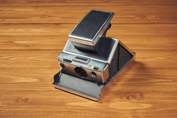 Old polaroid camera