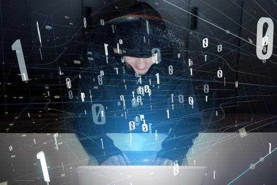 Computer hacker. Cybercrime concept.