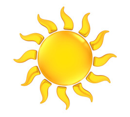 Sun Icon Isolated