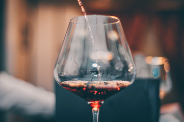 Taste Red Wine Glass - Close Up view