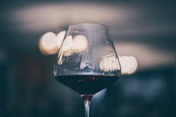 Taste Red Wine Glass - Close Up view