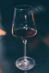 Taste Red Wine Glass - Close Up view