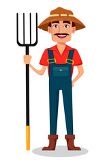 Farmer cartoon character