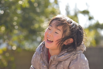 笑顔の女の子