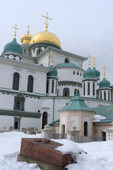 Воскресенский собор Новоиерусалимского  монастыря в Истре. Зима.