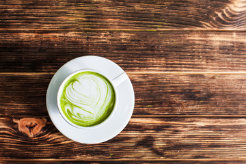 Matcha latte cup