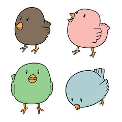 vector set of bird