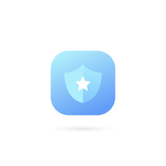 Shield app Logo symbol Template Design Vector. Colorful Template Business Logo Concept.